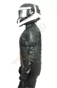 L&J Rypard dámska kožená bunda na motorku čierna XS-2