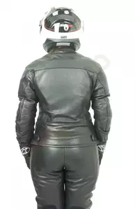 L&J Rypard dámska kožená bunda na motorku čierna XS-3
