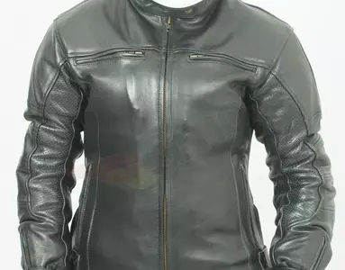 L&J Rypard dámska kožená bunda na motorku čierna XS-4