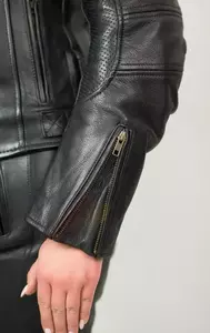 L&J Rypard dámská kožená bunda na motorku černá XS-6