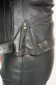 L&J Rypard dámská kožená bunda na motorku černá XS-8