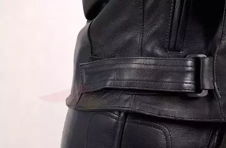 L&J Rypard casaco desportivo de couro para mulher para motas preto L-5