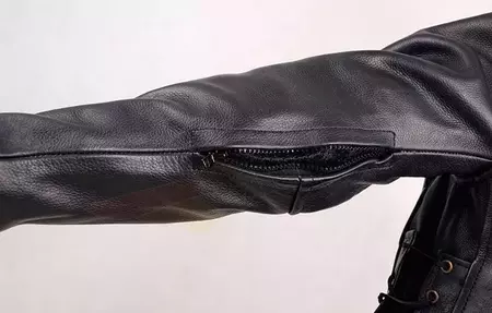 L&J Rypard dámska vetraná kožená bunda na motorku čierna XS-7