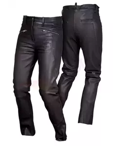 L&J Rypard Caro motorcykelbukser i læder til kvinder sort XS-1