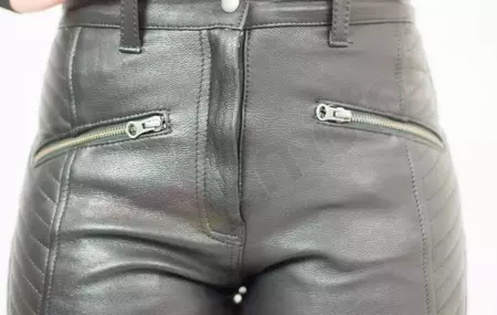 L&J Rypard Caro ženske usnjene motoristične hlače črne XS-7