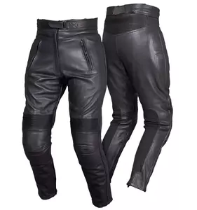 L&J Rypard Abigail Lady sorte motorcykelbukser i læder XS-1