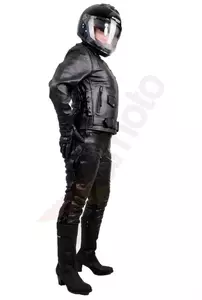 L&amp;J Rypard ženske kožne motociklističke hlače na vezanje, crne, XS-2