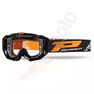 Motocyklové brýle Progrip TR Vista 3303 černé průhledné sklo citlivé na světlo - PG3303/18BK