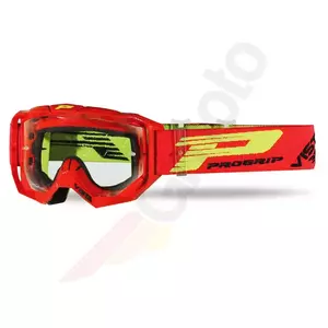 Óculos de proteção para motociclistas Progrip TR Vista 3303 vermelho vidro transparente sensível à luz-1