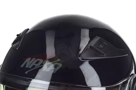Casco de moto abierto Naxa S17 negro XS-10