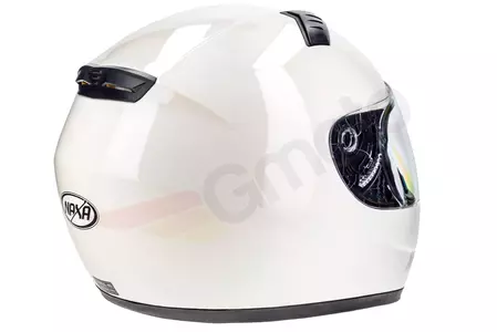 Motociklistička kaciga Naxa F22 koja pokriva cijelo lice, bijela L-6