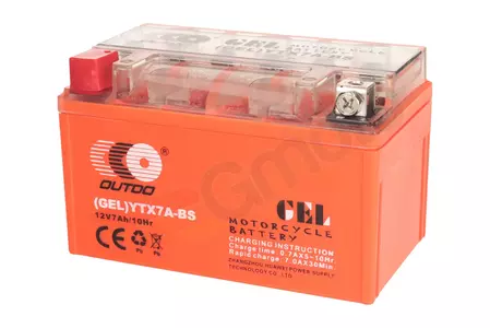 Gēla akumulators 12V 6 Ah Outdo YTX7A-BS-1