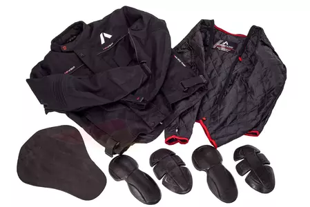 Adrenaline Pyramid 2.0 PPE textilní bunda na motorku černá M-11