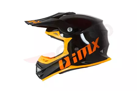 Kask motocyklowy enduro IMX FMX-01 Play czarno pomarańczowy M-2