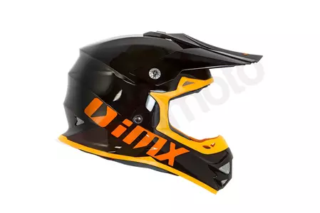 Kask motocyklowy enduro IMX FMX-01 Play czarno pomarańczowy M-3