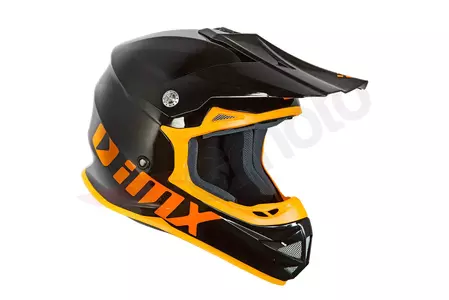 Kask motocyklowy enduro IMX FMX-01 Play czarno pomarańczowy M-5