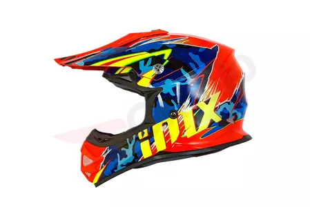 IMX FMX-01 Camo Fluo enduro motociklistička kaciga narančasta L-4