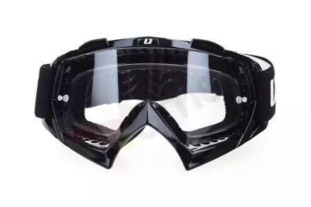 Motorradbrille IMX Mud schwarz transparentes Glas-4