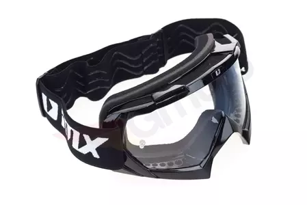 Motorradbrille IMX Mud schwarz transparentes Glas-5