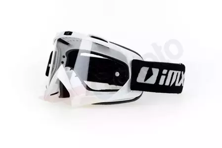 Motociklističke naočale IMX Mud, bijele, prozirna stakla-2