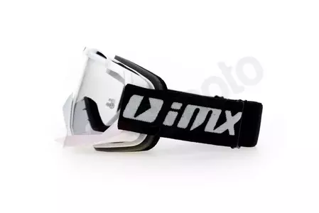 Gogle motocyklowe IMX Mud biały szybka przeźroczysta-3
