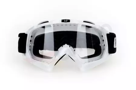 Motociklističke naočale IMX Mud, bijele, prozirna stakla-4