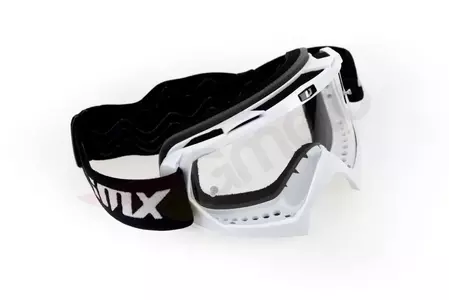 Motociklističke naočale IMX Mud, bijele, prozirna stakla-5
