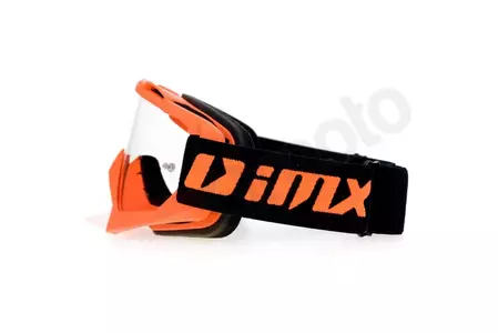 Motocyklové okuliare IMX Mud matné oranžové priehľadné sklo-3