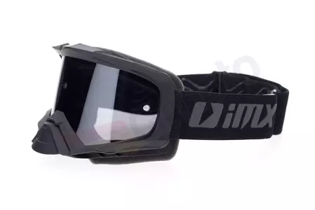 Motorcykelglasögon IMX Dust matt svart tonade + transparent glas-2