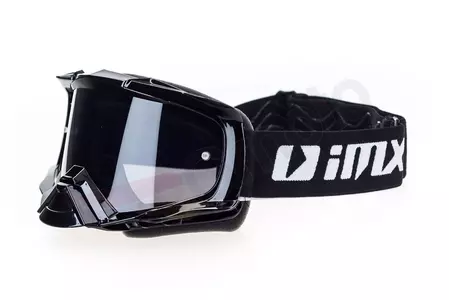 Motorradbrille IMX Dust schwarz getönt + transparentes Glas-2