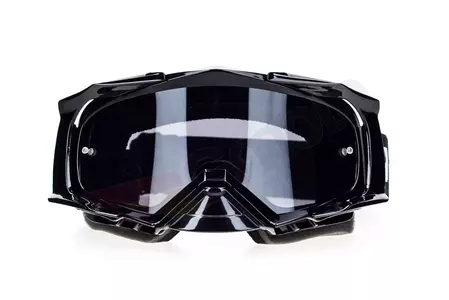 Gafas de moto IMX Dust negro tintado + cristal transparente-4