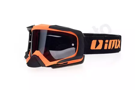 Gogle motocyklowe IMX Dust pomarańczowo czarny matowy szybka przyciemniana + przeźroczysta