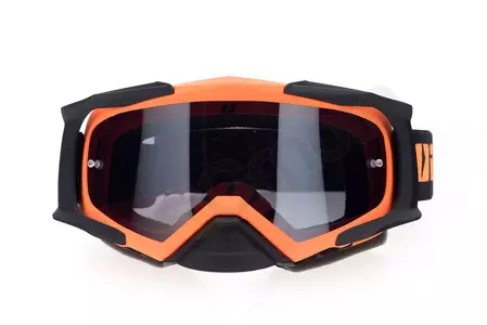 Очила за мотоциклет IMX Dust оранжево-черно матово тонирано + прозрачно стъкло-4