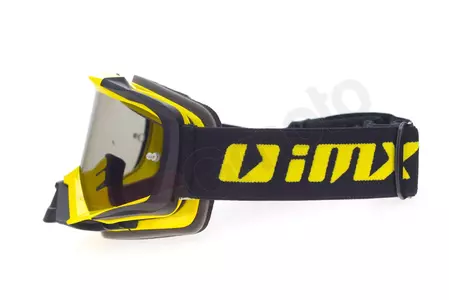 Motorcykelglasögon IMX Dust gul matt svart tonade + transparent glas-3