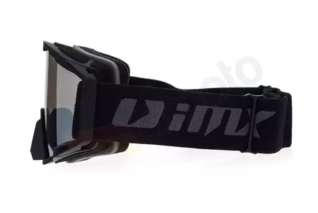 Motorcykelglasögon IMX Sand matt svart speglat silver + transparent glas-3