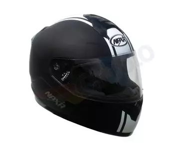 Naxa F18 motociklistička kaciga za cijelo lice crno-bijela M-1