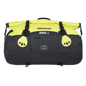 Oxford Aqua T-30 sac à roulettes imperméable 30L noir/jaune fluo - OL471