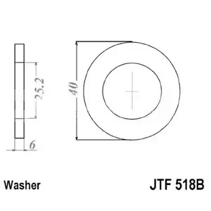 Espaçador da roda dentada dianteira JTF 518B Suzuki - JTF518B