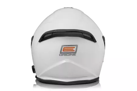 Origine Palio 2.0 + BT blanco sólido brillante abierto casco de moto L-4