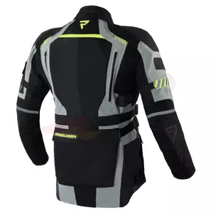 Rebelhorn Patrol gri-negru fluo XL jachetă de motocicletă din material textil-2