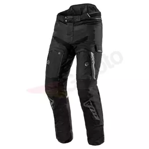 Calças Rebelhorn Patrol em tecido cinzento-preto para motociclistas L-1