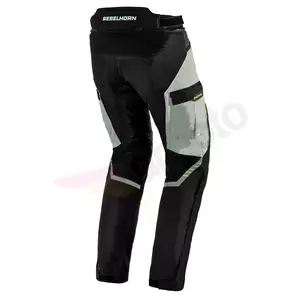 Pantaloni de motocicletă Rebelhorn Patrol gri-negru fluo textil XS-2