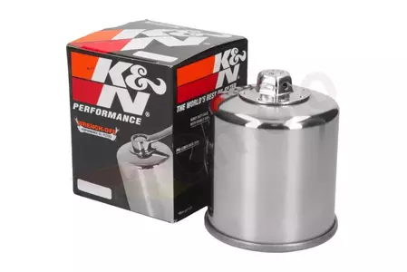 Öljynsuodatin K&N KN138C kromattu - KN-138C