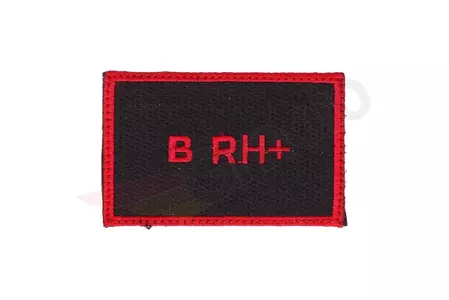 Rebelhorn Velcro σήμα ομάδας αίματος B RH+ 50x80mm