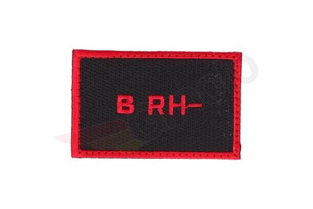 Odznaka na rzep Rebelhorn grupa krwi B RH- 50x80mm 