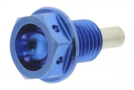"Pro Bolt" alyvos išleidimo kamštis magnetinis M12x1,50x15 titano mėlynos spalvos TISUMP1215MAGB
