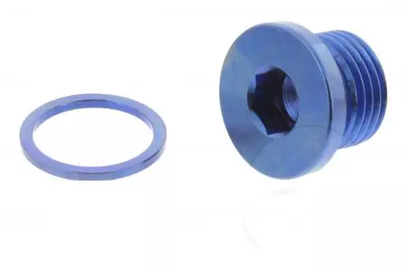 Pro Bolt olie aftapplug magnetisch M16x1.50x10 titanium blauw TISUMP16150MAGB-1
