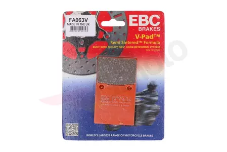 Plaquettes de frein EBC FA 063 V (2 pièces) - FA063V