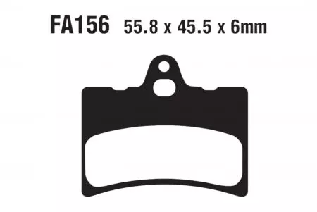 Plaquettes de frein EBC FA 156 (2 pièces) - FA156