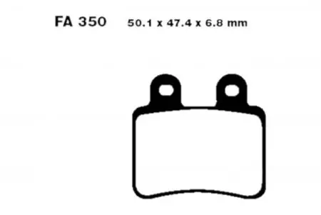 Brzdové doštičky EBC FA 350 TT (2 ks) - FA350TT